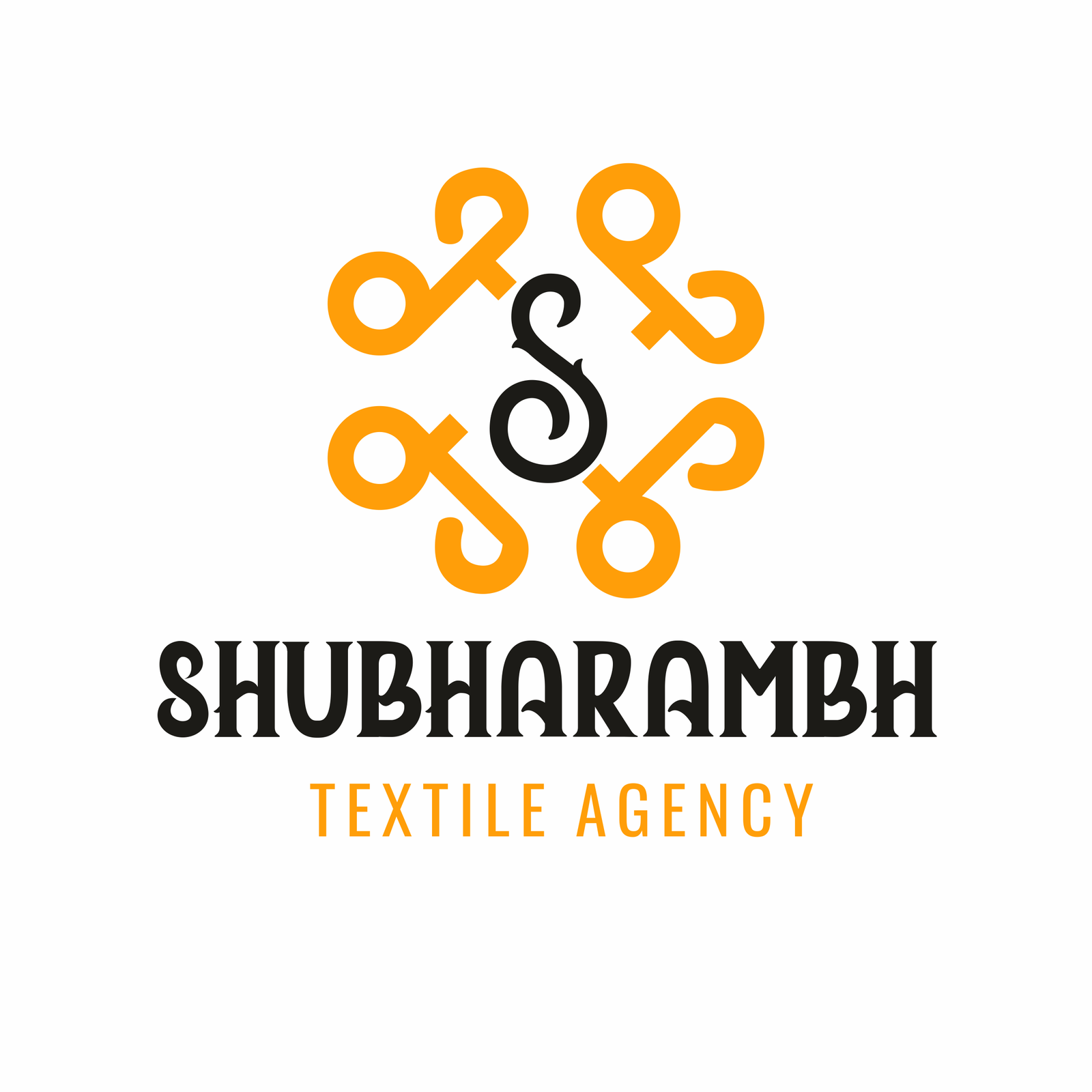 Shubharambh logo set in new hindi calligraphy font, Translation of non  english word is - New Beginning Stock Illustration | Adobe Stock